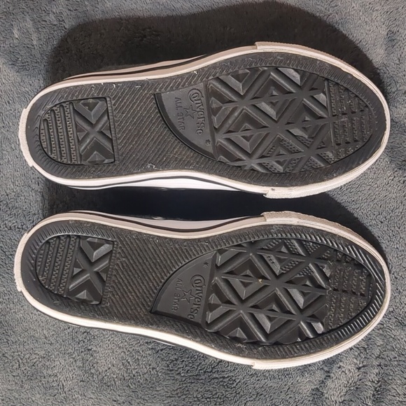 Converse All Star kids Shoes grey and pink size 11 - Picture 7 of 9